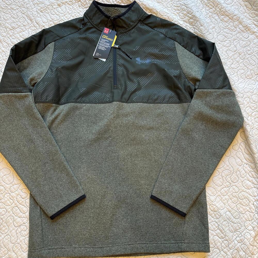 Under Armour Men's Infrared Activewear Quarter-Zip Pullover‎ Jacket Small